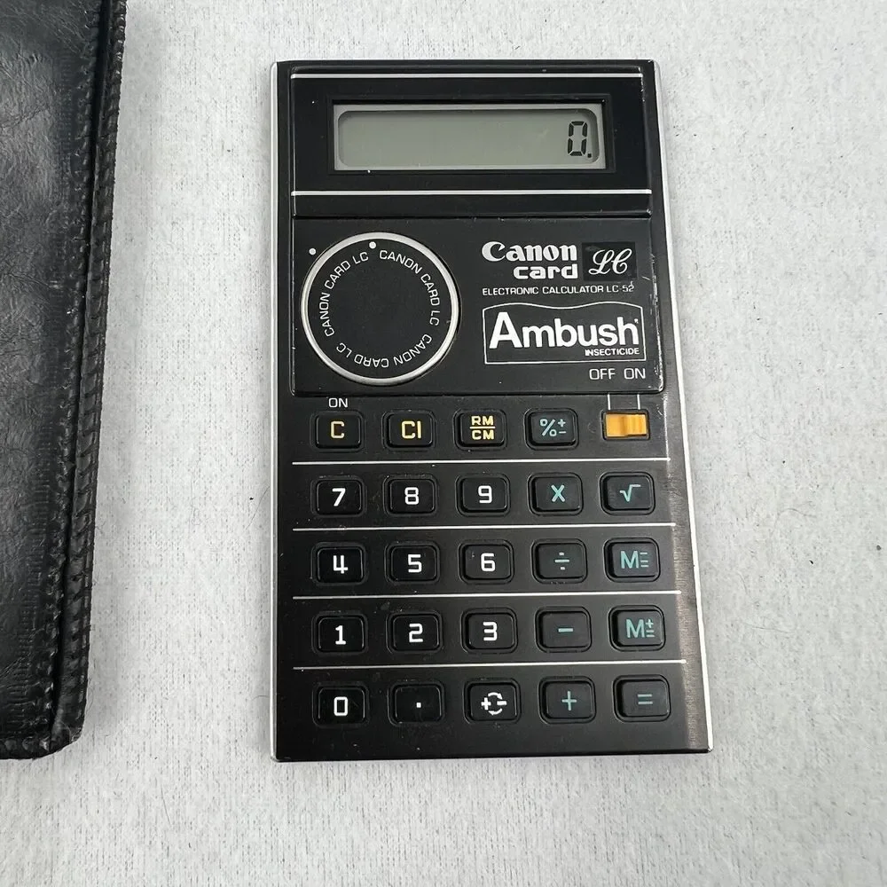 Vintage Canon Card LC-52 Ambush Calculator